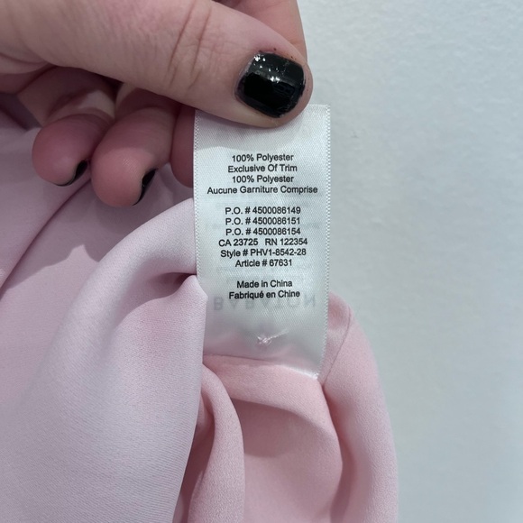 Aritzia babaton Arsha dress pink size 0 - Picture 8 of 10